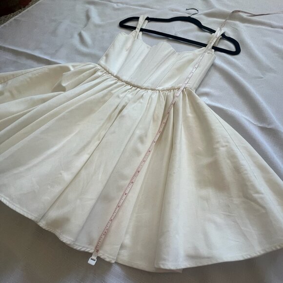 White Corset Mini Dress by Silvia Astore "The Annie Dress" from Annie's Ibiza - Picture 14 of 16